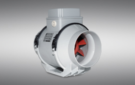 Vortice Rohrventilator LINEO 100 bis zu 270 m/³//h IPX4, :100 ES Ausf/ührung