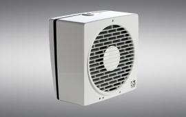 EVO - 100 mm - blanc ou chromé [- Extracteur d'air intermittent -  Ventilation mécanique ponctuelle - Vortice]