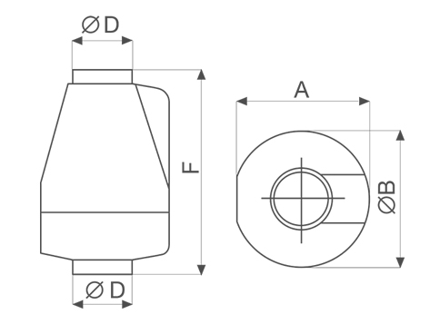 Aspiratore centrifugo per cappa cucina Vortice Axial K - sku 10904