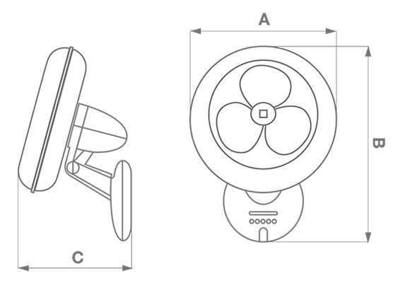 Ventilateur mural VORTICE 2400 m3/h avec t?L?Commande