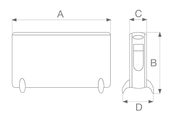 Convecteur et radiateur soufflant portatifs et muraux Vortice CALDORE RT -  sku 70221